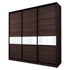 Шкаф-купе Max-МШ-23-6-24/2-999, 2400×600×2300 мм, цвет венге / стекло белое - Фото 1