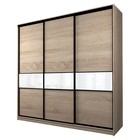 Шкаф-купе Max-МШ-23-6-24/2-999, 2400×600×2300 мм, цвет дуб сонома / стекло белое - Фото 1