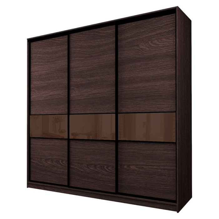 Шкаф-купе Max-МШ-23-6-27-999, 2666×600×2300 мм, цвет венге / стекло шоколад - Фото 1