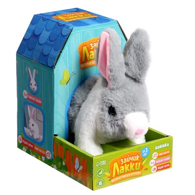 Интерактивная игрушка «Зайчик Лакки», звук, ходит, МИКС