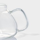 Чайник заварочный стеклянный с бамбуковой крышкой и металлическим фильтром BellaTenero «Эко», 600 мл, 18×12×10 см - Фото 7