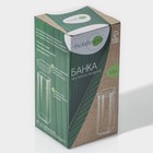 Банка для сыпучих BellaTenero «Эко. Квадратная», 1.5 л, 10×21 см, с бамбуковой крышкой, стекло, прозрачная - Фото 7