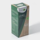 Банка для сыпучих с бамбуковой крышкой BellaTenero «Эко», 1.7 л, 10×26 см, стекло, прозрачная - Фото 6