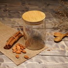 Банка для сыпучих BellaTenero «Эко», 550 мл, 8.5×12.5 см, с бамбуковой крышкой, стекло - Фото 7