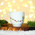 Новый год. Набор из керамики «Ёжик», кружка 180 мл 2 шт, ложка 2 шт, цвет белый - Фото 7