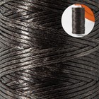 Нитки вощёные, плетёные, плоские, 150D/16, 0,8 мм, 50 ± 2 м, цвет серый - Фото 2