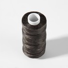 Нитки вощёные, плетёные, плоские, 150D/16, 0,8 мм, 50 ± 2 м, цвет серый - Фото 3