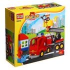 Конструктор «Пожарная машина», большие кубики, 30 деталей - фото 8292198