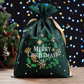 Мешок подарочный новогодний «Рождество», 40?56 см (комплект 5 шт)