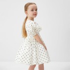 Платье нарядное детское MINAKU: PartyDress, цвет белый, рост 110 см - Фото 2