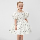 Платье нарядное детское MINAKU: PartyDress, цвет белый, рост 122 см - Фото 6