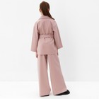 Комплект для девочки (жакет и брюки) MINAKU: PartyDress, цвет пыльно-розовый, рост 128 см - Фото 4