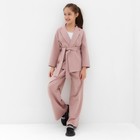 Комплект для девочки (жакет и брюки) MINAKU: PartyDress, цвет пыльно-розовый, рост 128 см - Фото 5