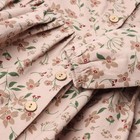 Платье для девочки MINAKU: Cotton collection цвет бежевый в цветочек, рост 104 см - Фото 4