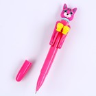 Ручка - прикол «Котик», боксёр, синие чернила, МИКС - Фото 2