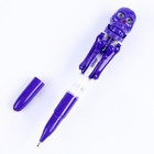 Ручка - прикол «Скелет», боксёр, светятся глаза, синие чернила, МИКС - Фото 2