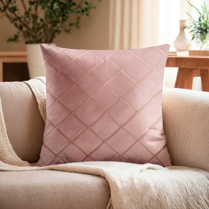 Наволочка декоративная «Этель. Соло», размер 43×43 см, светло - розовая - Фото 1