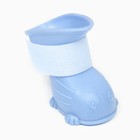 Ботинки для собак, резиновые, набор 4 шт., размер S, голубые - Фото 2