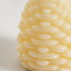 Ночник-свеча "Шишка" LED от батареек 3хLR44 белый 7х7х8 см RISALUX - фото 24552333