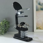 Лампа-лупа набор с увеличительным стеклом х2.5×4.5×25 LEDx2 от LR44 чёрный 18.5×11.5×23 см - Фото 8