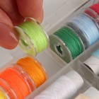 Набор швейных ниток, 40/2, 20 м, 64 шт, в органайзере, цвет разноцветный - фото 7618015