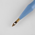 Игла для вышивания, для ковровой техники, d = 4,8 мм, 18,5 см, с нитевдевателем, цвет голубой - Фото 2