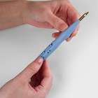 Игла для вышивания, для ковровой техники, d = 4,8 мм, 18,5 см, с нитевдевателем, цвет голубой - Фото 4