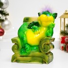 Копилка "Дракон в денежном кресле" 12х17см - фото 24264503