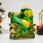 Копилка "Дракон в денежном кресле" 12х17см - фото 24264507