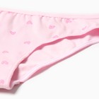 Трусы для девочки, цвет розовый/сердечки, рост 116-122 см - Фото 2