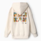 Толстовка для девочки, цвет бежевый, рост 134-140 см - фото 23280688