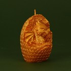 Свеча интерьерная фигурная «Дракон в яйце», золотая, без аромата - Фото 2