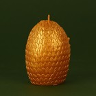 Свеча интерьерная фигурная «Дракон в яйце», золотая, без аромата - Фото 3