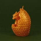Свеча интерьерная фигурная «Дракон в яйце», золотая, без аромата - Фото 4