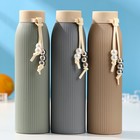 УЦЕНКА Бутылка для воды стеклянная «Роскошь», 300 мл, h=21 см, цвет МИКС - Фото 4