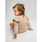 Боди детское с длинным рукавом и рюшами Amarobaby Fashion, рост 56 см, цвет бежевый - Фото 5