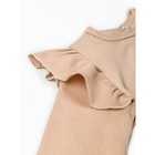 Боди детское с длинным рукавом и рюшами Amarobaby Fashion, рост 56 см, цвет бежевый - Фото 8