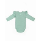 Боди детское с длинным рукавом и рюшами Amarobaby Fashion, рост 62 см, цвет зелёный - Фото 9