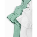 Боди детское с длинным рукавом и рюшами Amarobaby Fashion, рост 62 см, цвет зелёный - Фото 10