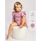 Боди детское с длинным рукавом и рюшами Amarobaby Fashion, рост 56 см, цвет розовый - Фото 1