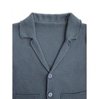 Жакет для мальчика, Pure Love, School, вязаный, рост 152-158 см, цвет серый - Фото 8