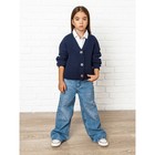 Кардиган для девочки Amarobaby Knit, рост 140 см, цвет синий - фото 27803414 Кардиган для девочки Amarobaby Knit, рост 140 см, цвет синий - фото 27803414