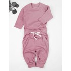 Кофточка и ползунки детские Fashion, рост 62 см, цвет розовый - фото 109773602