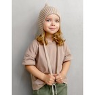 Шапка на завязках детская Amarobaby Pure Love Elf, размер 38-40 см, цвет бежевый - Фото 2
