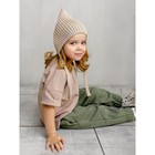 Шапка на завязках детская Amarobaby Pure Love Elf, размер 38-40 см, цвет бежевый - Фото 4