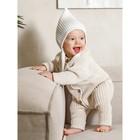 Шапка на завязках детская Amarobaby Pure Love Elf, размер 40-42 см, цвет молочный - Фото 4