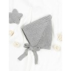 Шапка на завязках детская Amarobaby Pure Love Elf, размер 40-42 см, цвет серый - Фото 6