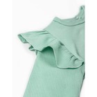 Боди детское с длинным рукавом и рюшами Amarobaby Fashion, рост 68 см, цвет зелёный - Фото 7