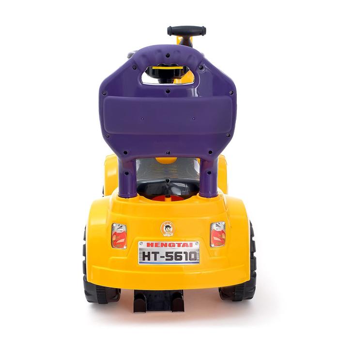 Толокар «Экскаватор», звуковые эффекты, цвет жёлтый 38833