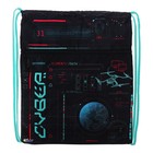 Мешок для обуви с карманом 490 х 410 мм, Оникс МО-27-4р, сетка, с ручкой Cyber 70288 - фото 24264566